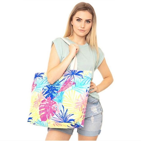 Private Label Handbags - Tropical Beach Bag-LAST ONE!